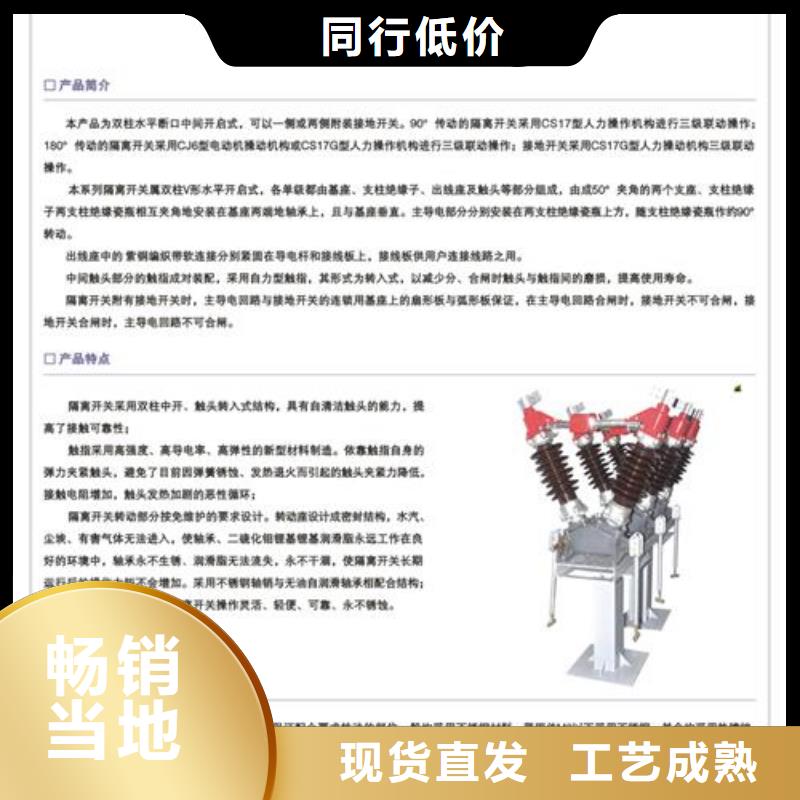 隔离开关真空断路器多种优势放心选择本地生产商